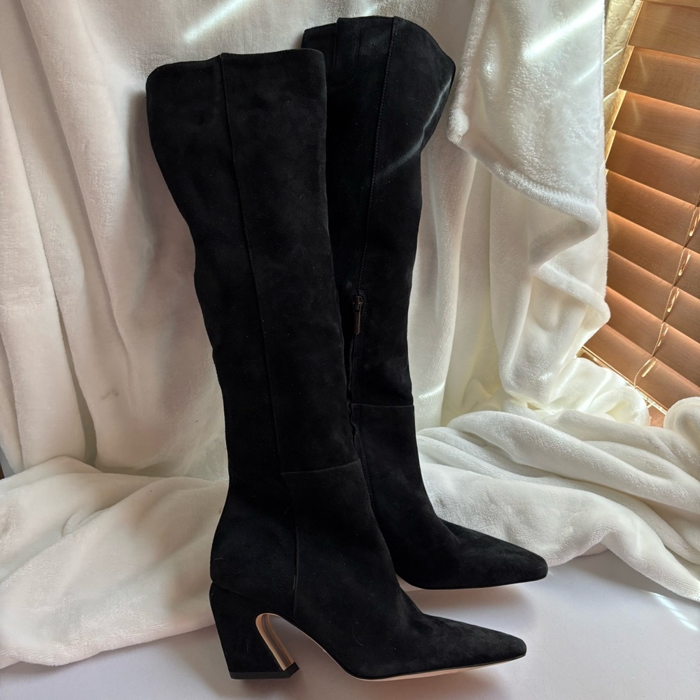 Sam Edelman Sulema Suede Boots Size 6 black NWOT